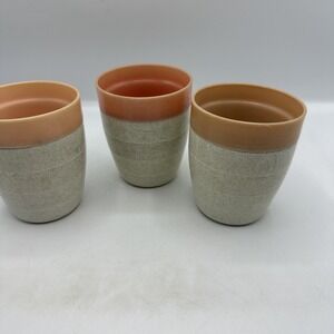 Cornish Therm-O Tumbler 60s Retro Lot Of 3  Vintage 3-1/2" Tall